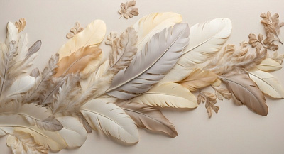 Панно AG-FT-003, Feathers, Design Studio 3D