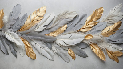 Панно AG-FT-006, Feathers, Design Studio 3D